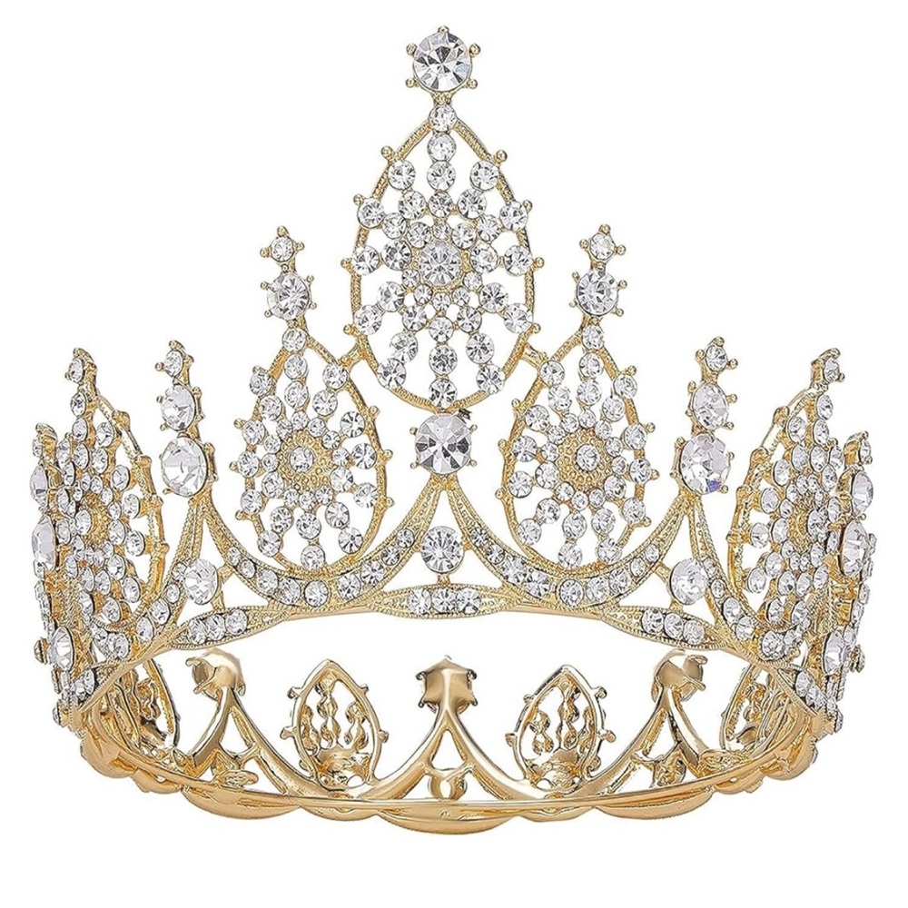 AW Bridal Elegant Gold and Silver Tiara